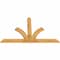 Ekena Millwork Richland Rough Sawn Timber Gable Bracket, Western Red Cedar, 84"W x 53"H x 2"D x 6"F, 15/12 Pitch GBW084X53X0206RIC00RWR - alternate 2